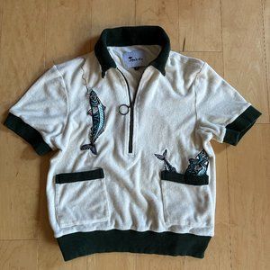 Tombolo Fishing Cabana Shirt Size XS(Fits like a Men's S and Women's M/L)